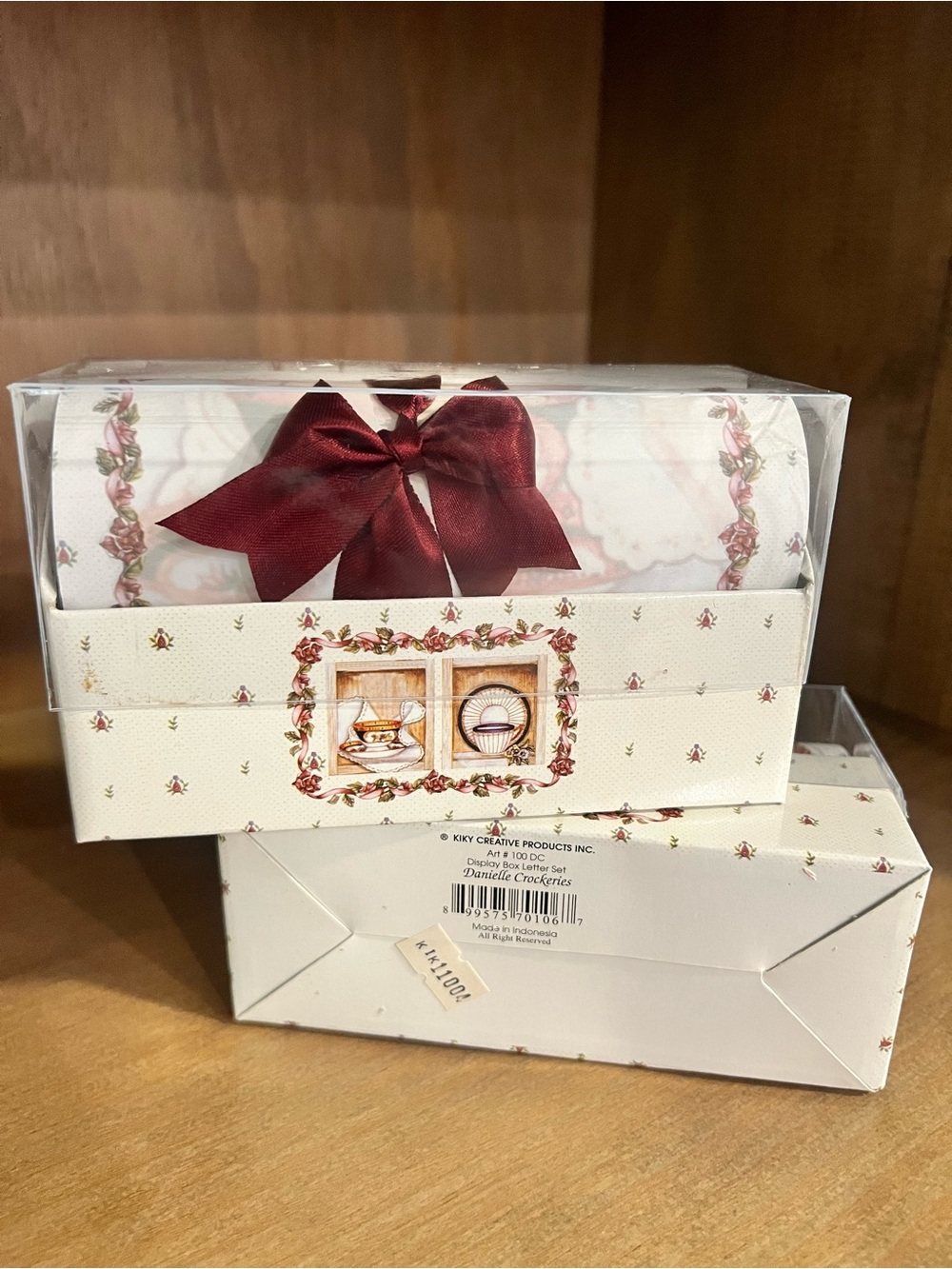 Kiki Creative Products Danielle Crockeries Display Box letter set (9 boxes)